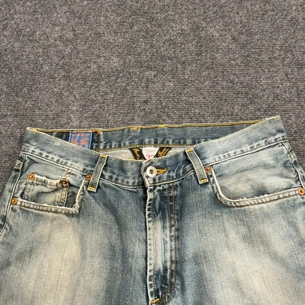 Vintage Lucky Brand Jeans Mens 32 Blue Denim Bootcut Zip Fly Y2K Style